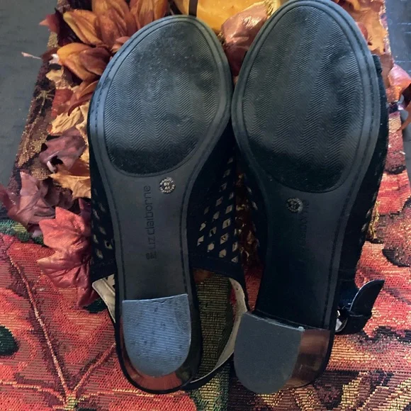 Liz Claiborne Open Toe Sling back Size 8 - Picture 3 of 7